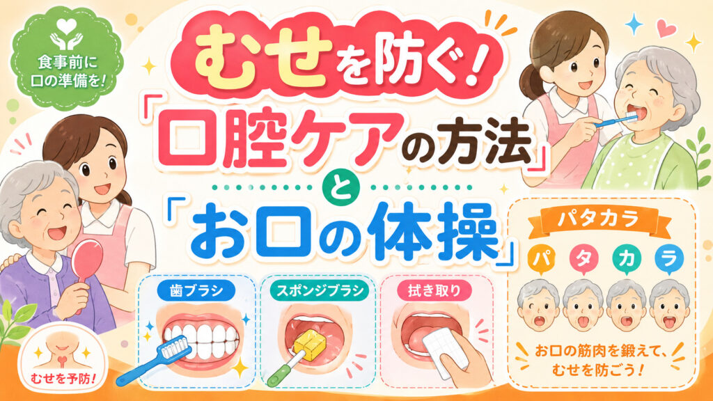 【パーキンソン病の食事】むせを防ぐ！正しい「口腔ケアの方法」と「お口の体操」