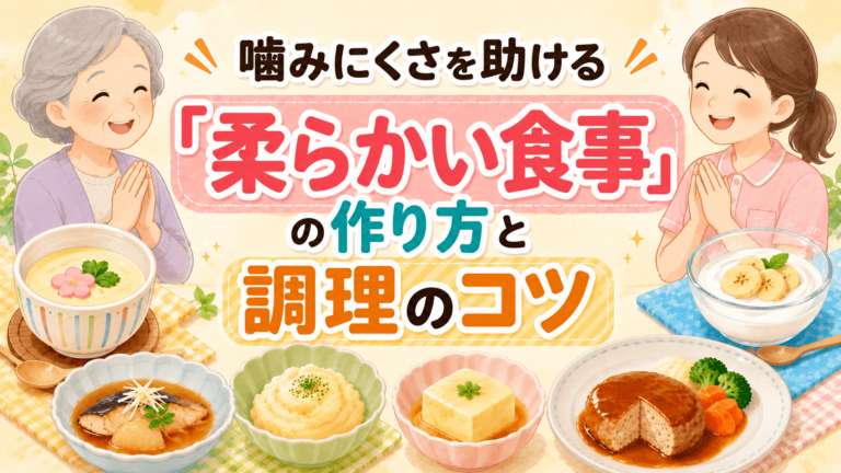 【パーキンソン病の食事の工夫】噛みにくさを助ける「柔らかい食事」の作り方と調理のコツ