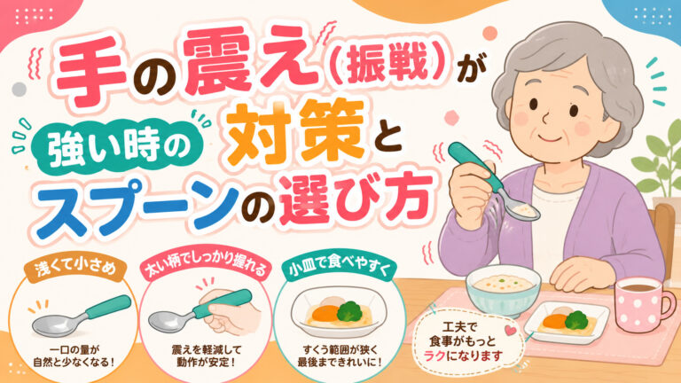 手の震え（振戦）が強い時の対策とスプーンの選び方