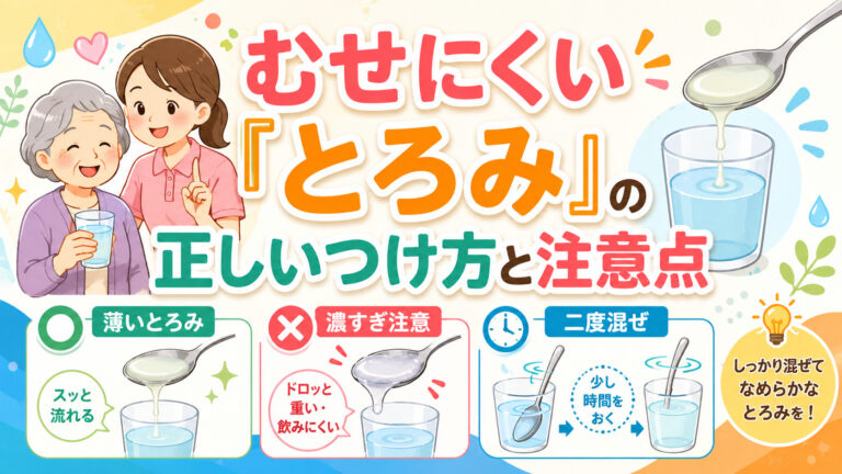 【パーキンソン病の食事の工夫】 むせにくい「とろみ」の正しいつけ方と注意点