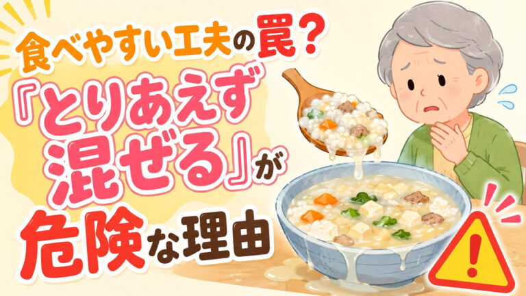 【パーキンソン病の食事介助】 食べやすい工夫の罠？「とりあえず混ぜる」が危険な理由