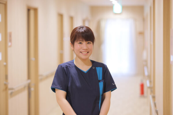 静岡県浜松市にある住宅型ホスピス・リヤンド-絆-浜松東で働く訪問看護師