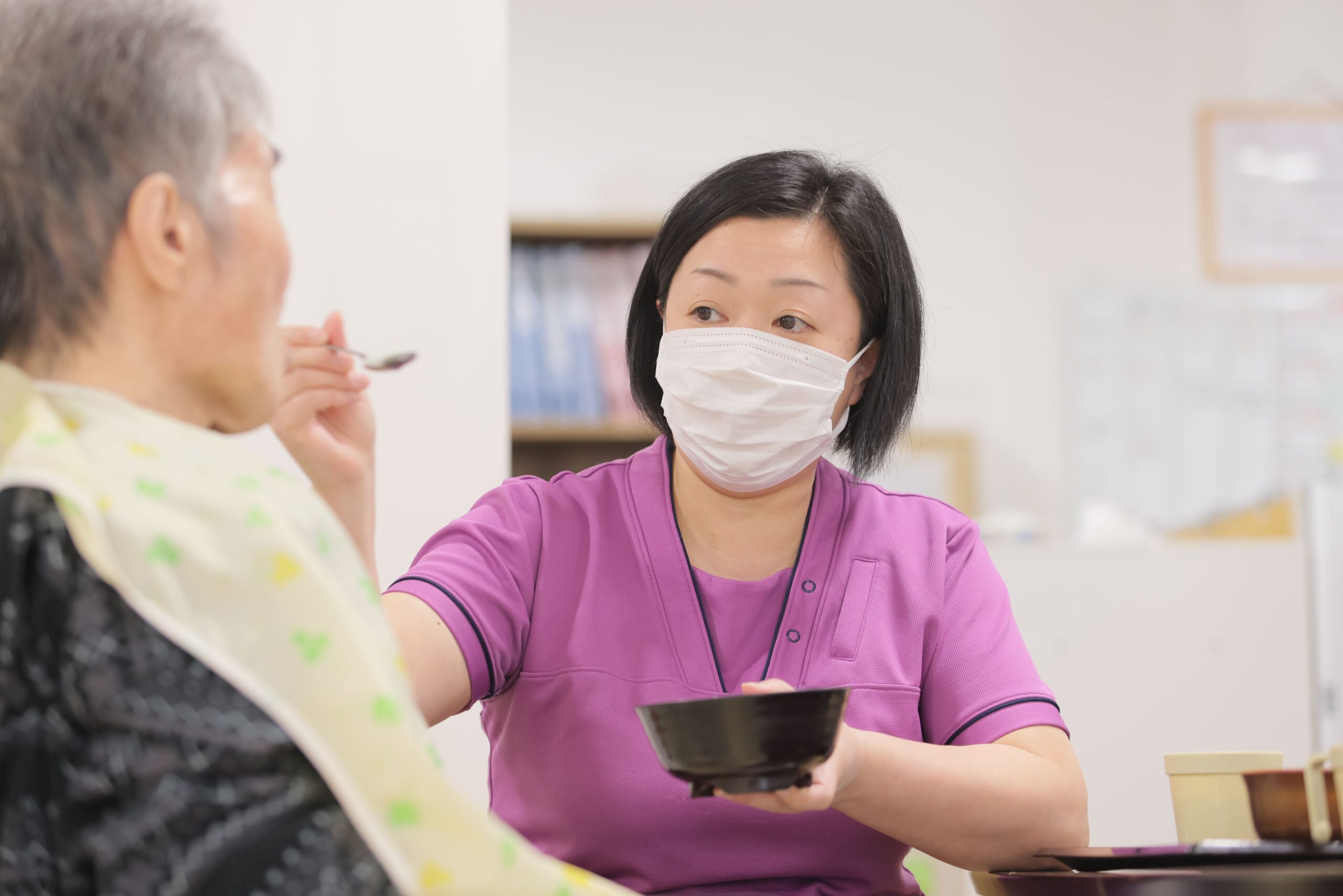 宮城県仙台市太白区にある医療対応型サービス付き高齢者向け住宅「リヤンド-絆-仙台太白」ご入居者様と介護職員